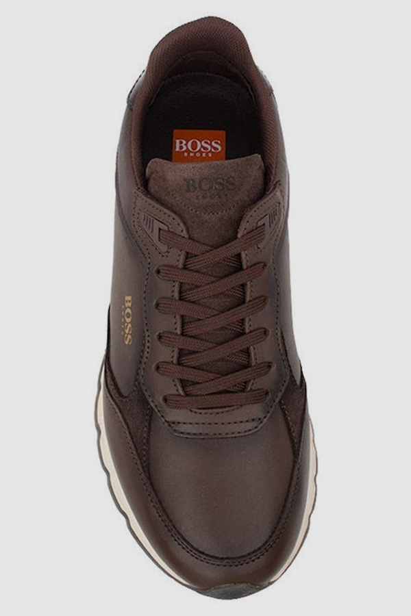 ΔΕΡΜΑΤΙΝΑ ΠΑΠΟΥΤΣΙΑ BOSS SHOES - BROWN BURN